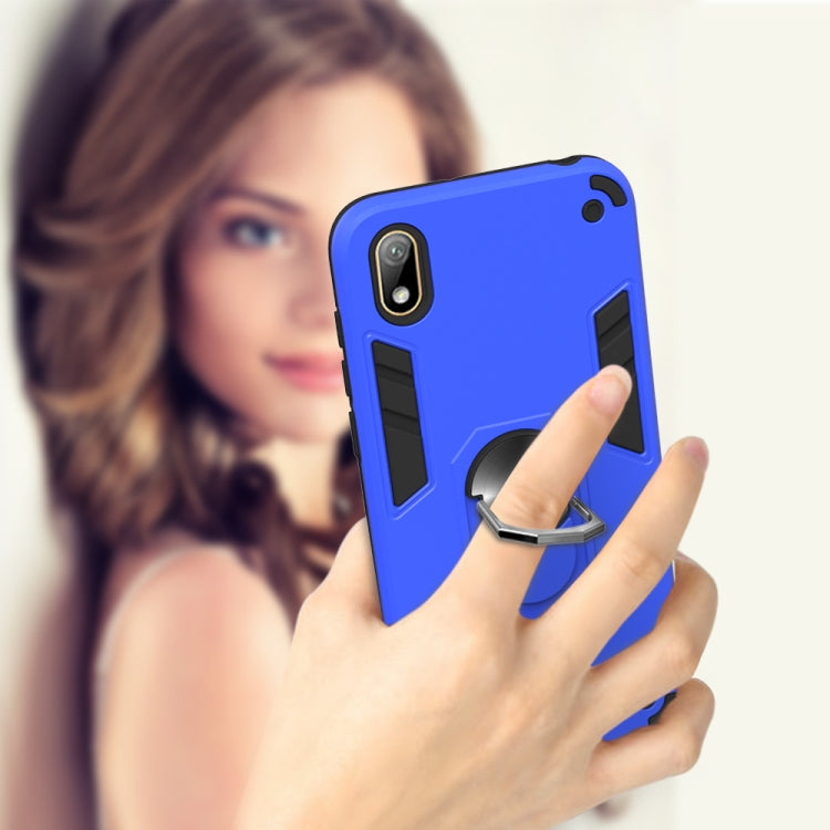 For Huawei Y5 (2019) / Honor 8S 2 in 1 Armour Series PC + TPU Protective Case with Ring Holder