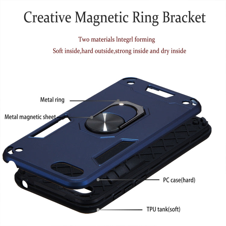 For Huawei Y5 (2018) / Y5 Prime (2018) 2 in 1 Armour Series PC + TPU Protective Case with Ring Holder