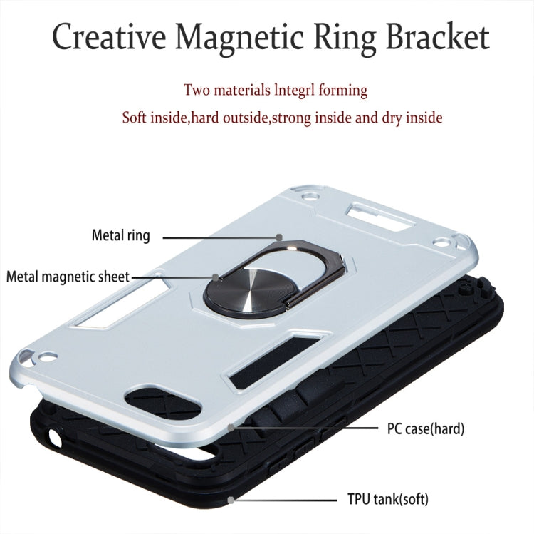 For Huawei Y5 (2018) / Y5 Prime (2018) 2 in 1 Armour Series PC + TPU Protective Case with Ring Holder