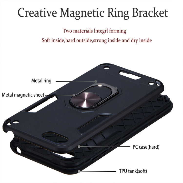 For Huawei Y5 (2018) / Y5 Prime (2018) 2 in 1 Armour Series PC + TPU Protective Case with Ring Holder