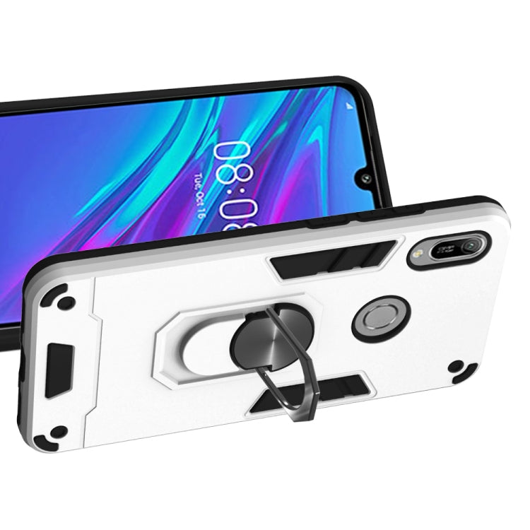 For Huawei Honor 8A / Y6 (2019) 2 in 1 Armour Series PC + TPU Protective Case with Ring Holder
