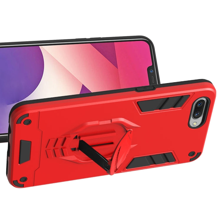 For OPPO A3s 2 in 1 Armor Knight Series PC + TPU Protective Case with Invisible Holder