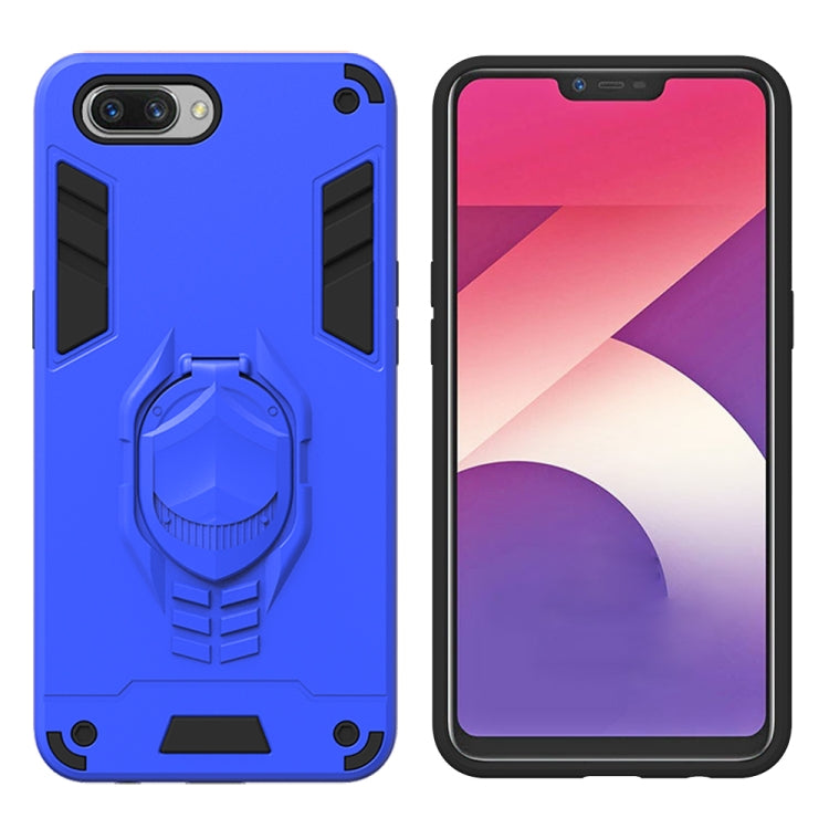 For OPPO A3s 2 in 1 Armor Knight Series PC + TPU Protective Case with Invisible Holder
