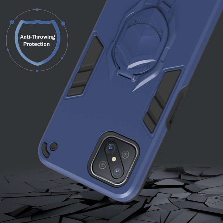 For OPPO A92s 2 in 1 Armor Knight Series PC + TPU Protective Case with Invisible Holder