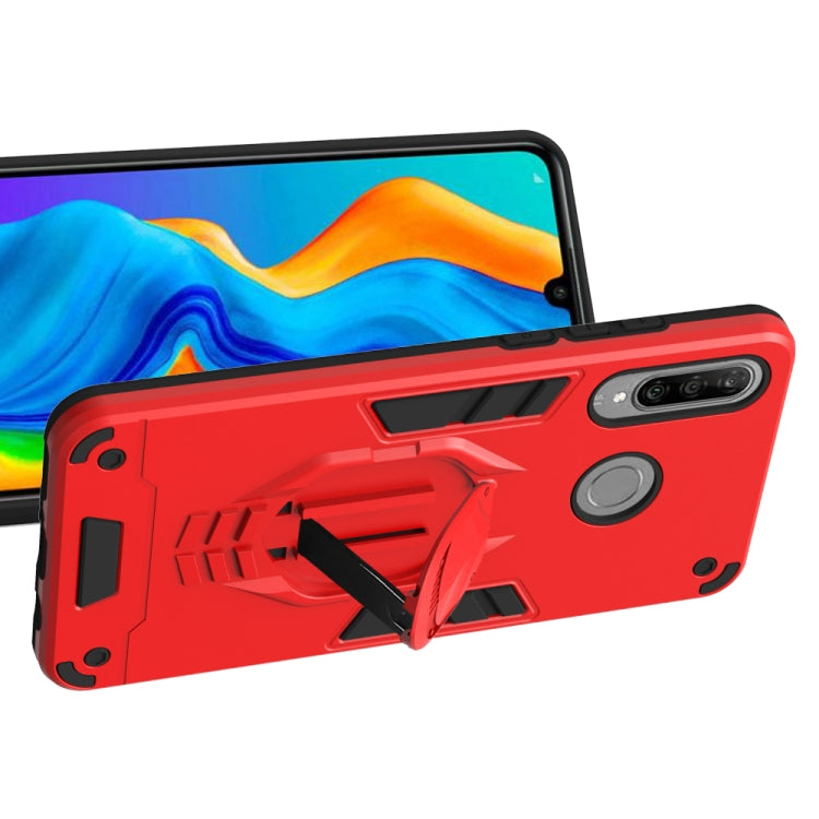 For Huawei P30 Lite 2 in 1 Armor Knight Series PC + TPU Protective Case with Invisible Holder