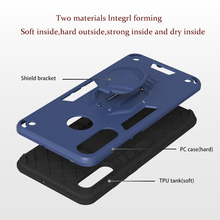 For Huawei P30 Lite 2 in 1 Armor Knight Series PC + TPU Protective Case with Invisible Holder