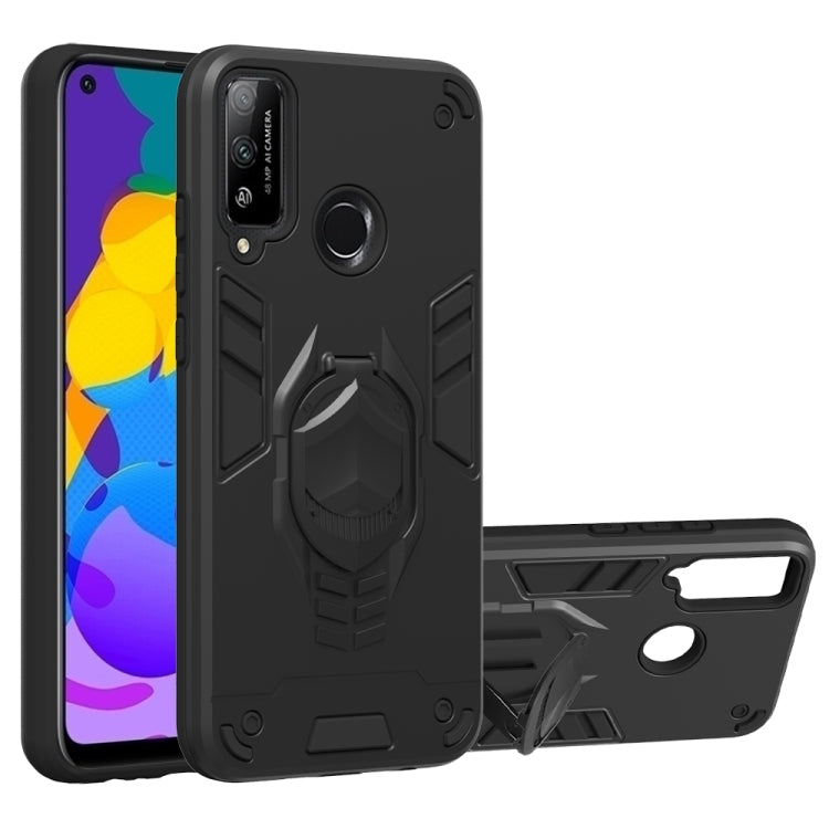 For Huawei Honor Play 4T 2 in 1 Armor Knight Series PC + TPU Protective Case with Invisible Holder