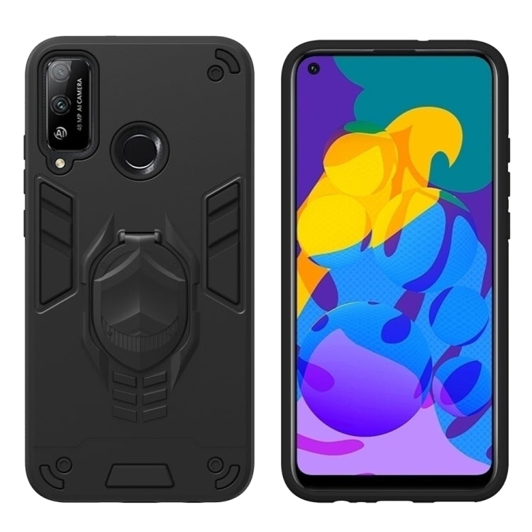 For Huawei Honor Play 4T 2 in 1 Armor Knight Series PC + TPU Protective Case with Invisible Holder