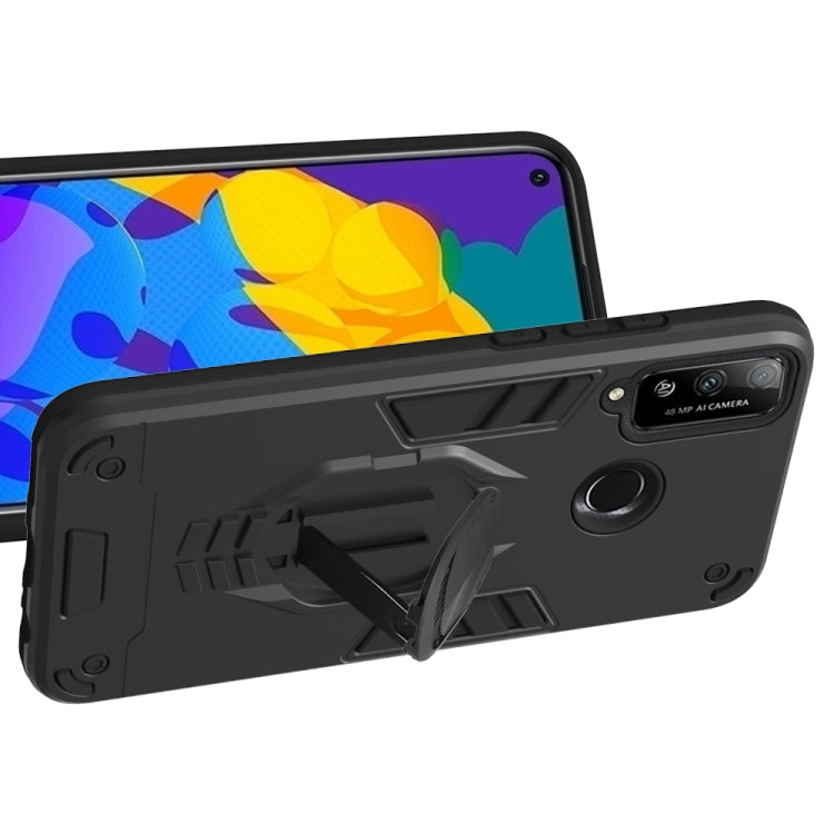 For Huawei Honor Play 4T 2 in 1 Armor Knight Series PC + TPU Protective Case with Invisible Holder