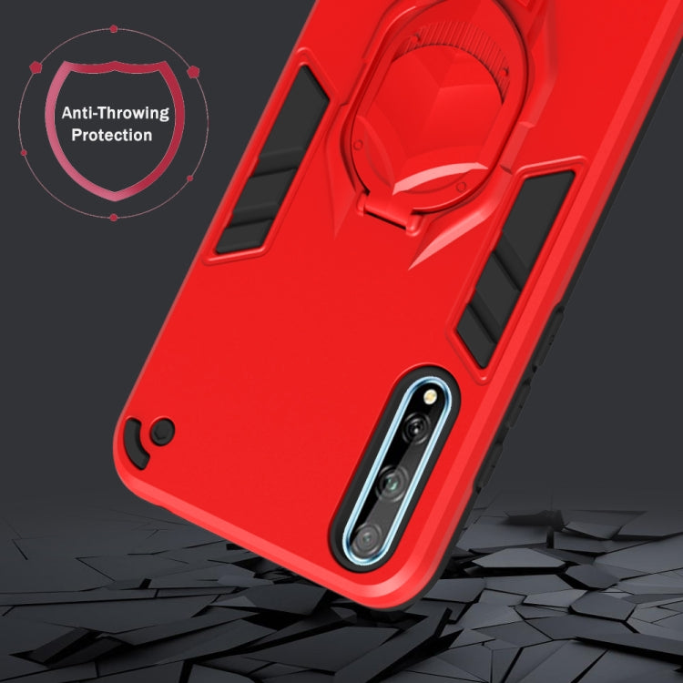 For Huawei Y8p (2020) 2 in 1 Armor Knight Series PC + TPU Protective Case with Invisible Holder