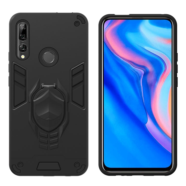For Huawei Y9 Prime (2019) 2 in 1 Armor Knight Series PC + TPU Protective Case with Invisible Holder