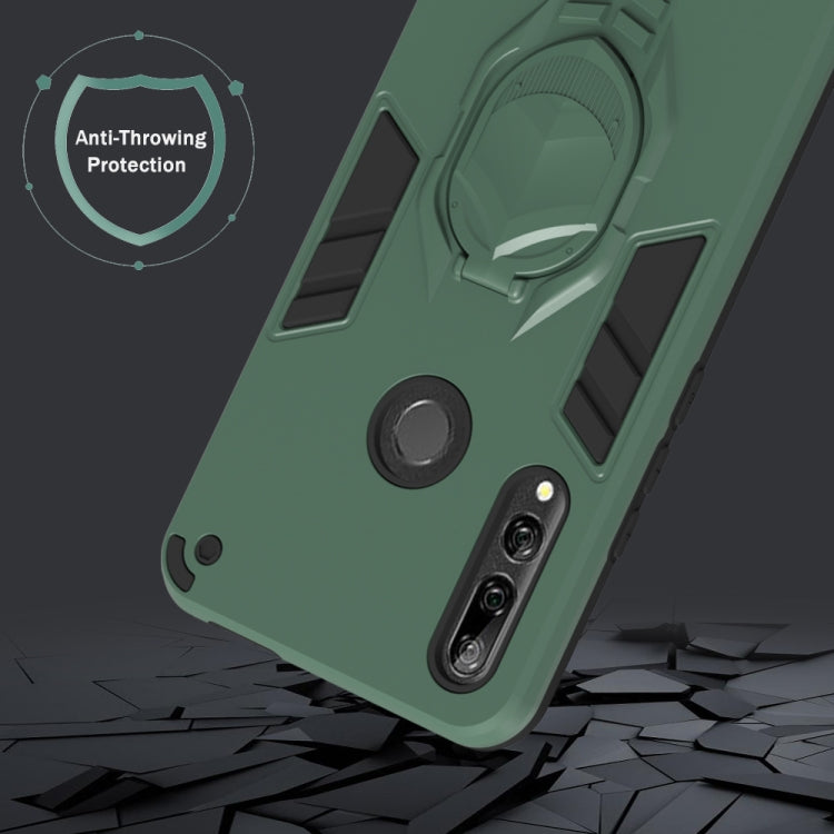 For Huawei Y9 Prime (2019) 2 in 1 Armor Knight Series PC + TPU Protective Case with Invisible Holder