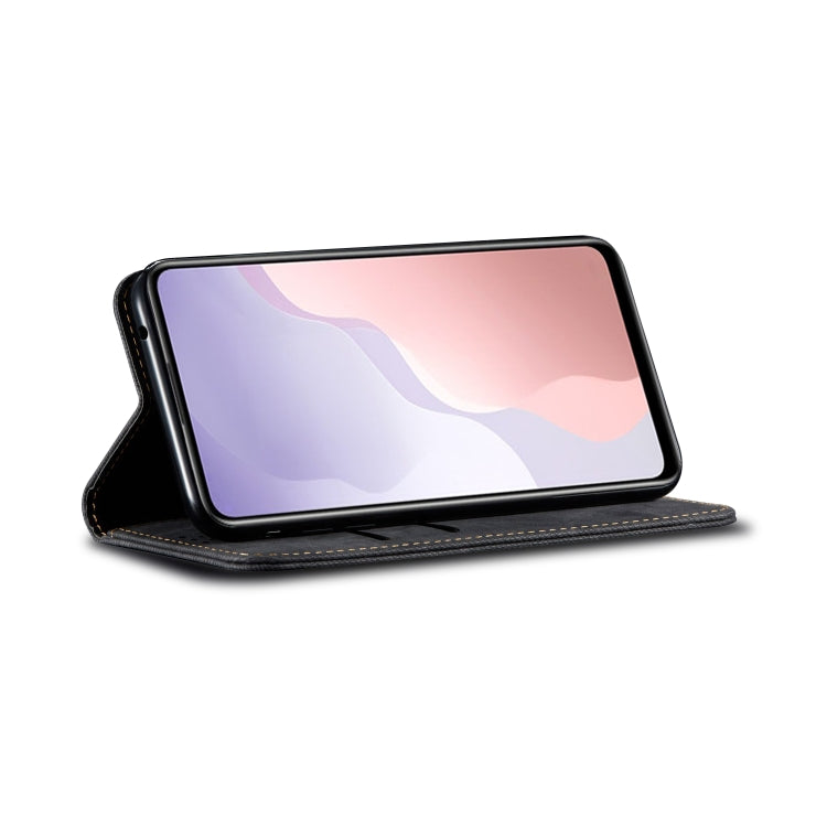 For Huawei Nova 7 Pro Denim Texture Casual Style Horizontal Flip Leather Case with Holder & Card Slots & Wallet