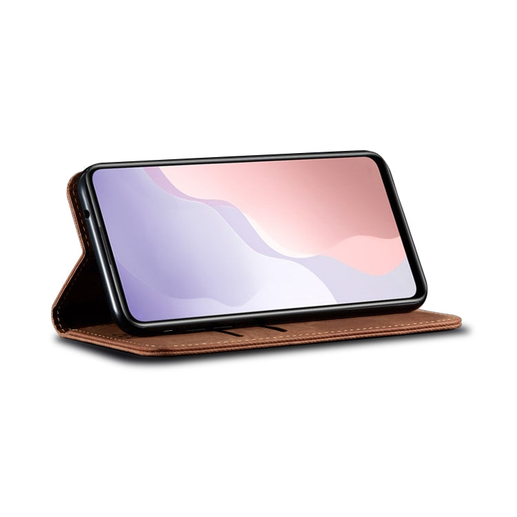 For Huawei Nova 7 Pro Denim Texture Casual Style Horizontal Flip Leather Case with Holder & Card Slots & Wallet