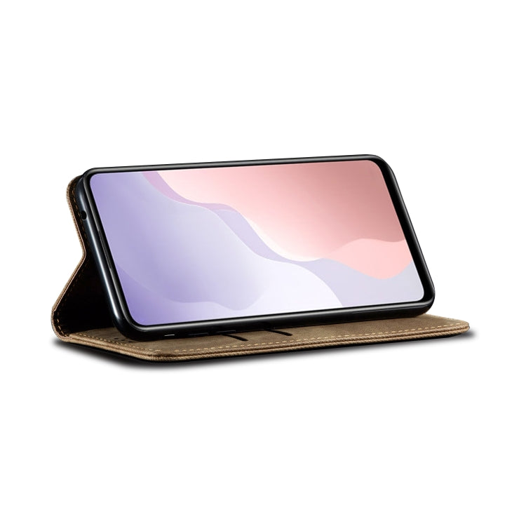 For Huawei Nova 7 Pro Denim Texture Casual Style Horizontal Flip Leather Case with Holder & Card Slots & Wallet