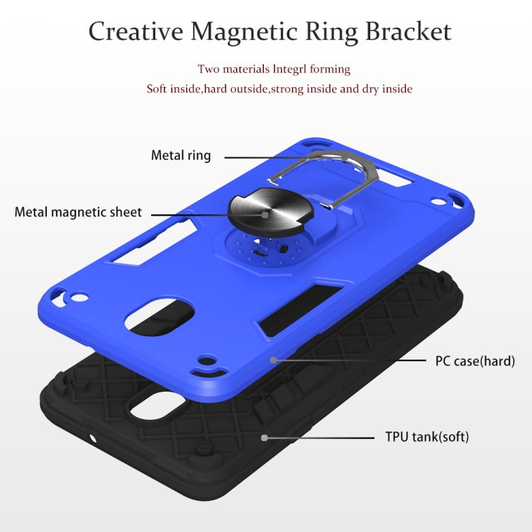 For LG K30 (2019) / X320 / Aristo 4 / Escape Plus 2 in 1 Armour Series PC + TPU Protective Case with Ring Holder