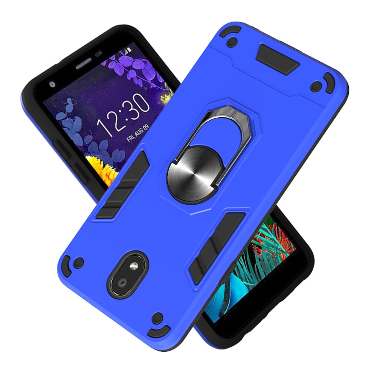 For LG K30 (2019) / X320 / Aristo 4 / Escape Plus 2 in 1 Armour Series PC + TPU Protective Case with Ring Holder