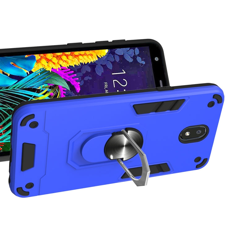 For LG K30 (2019) / X320 / Aristo 4 / Escape Plus 2 in 1 Armour Series PC + TPU Protective Case with Ring Holder