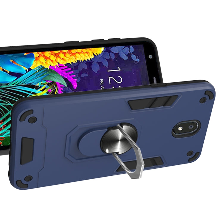 For LG K30 (2019) / X320 / Aristo 4 / Escape Plus 2 in 1 Armour Series PC + TPU Protective Case with Ring Holder