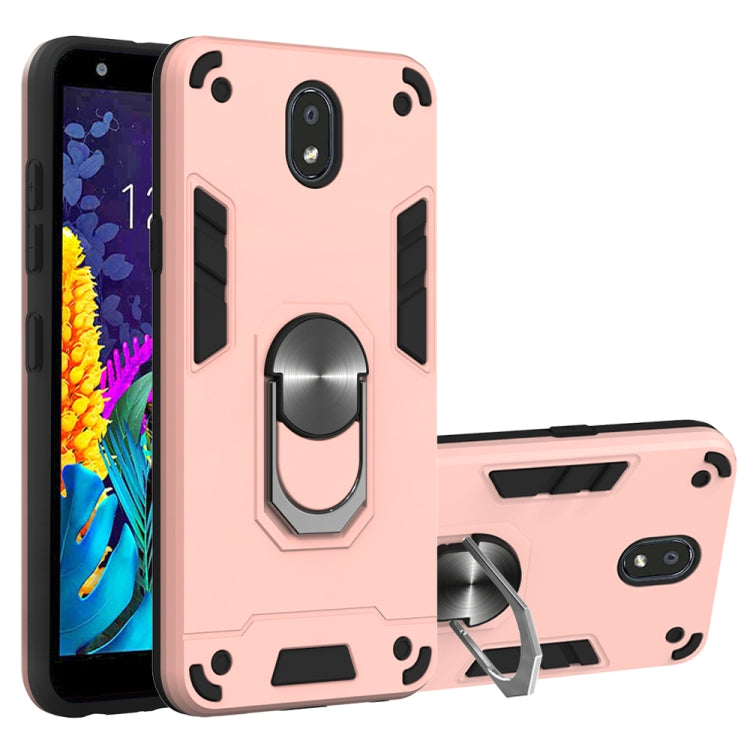 For LG K30 (2019) / X320 / Aristo 4 / Escape Plus 2 in 1 Armour Series PC + TPU Protective Case with Ring Holder