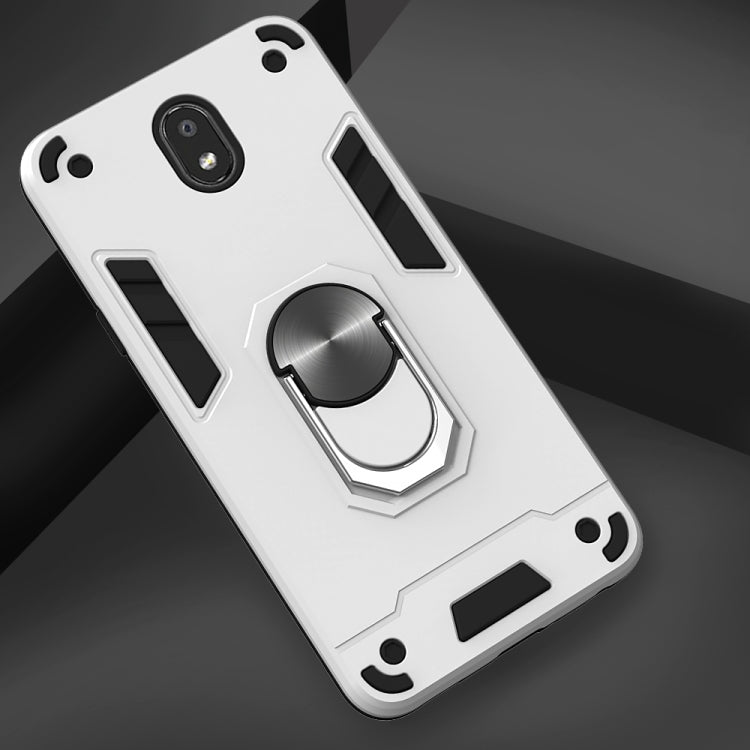 For LG K30 (2019) / X320 / Aristo 4 / Escape Plus 2 in 1 Armour Series PC + TPU Protective Case with Ring Holder