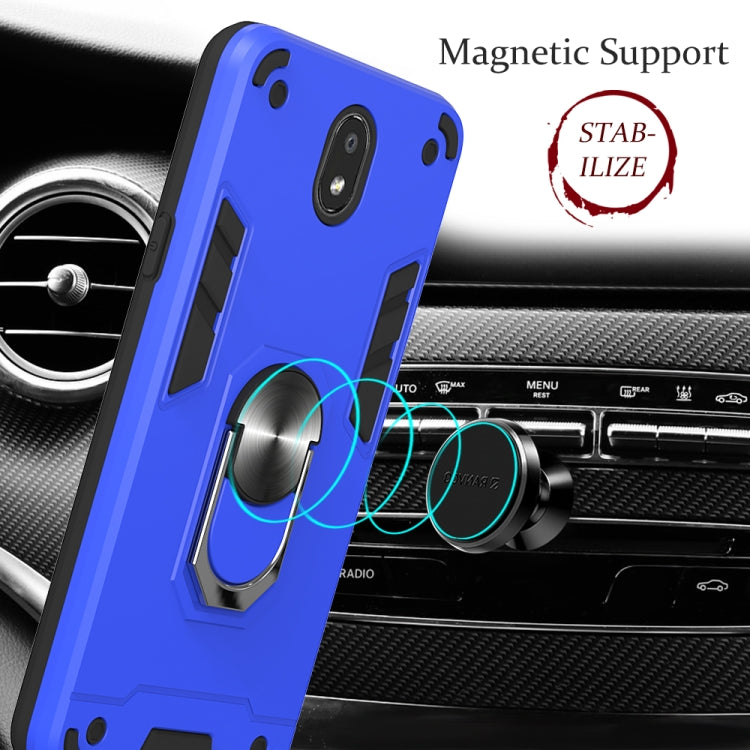 For LG K30 (2019) / X320 / Aristo 4 / Escape Plus 2 in 1 Armour Series PC + TPU Protective Case with Ring Holder