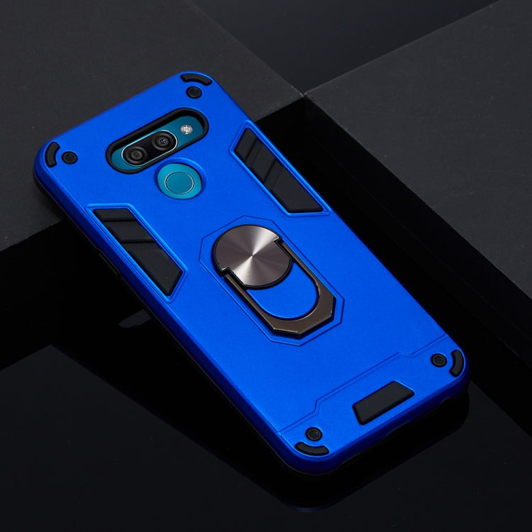 For LG K50 2 in 1 Armour Series PC + TPU Protective Case with Ring Holder