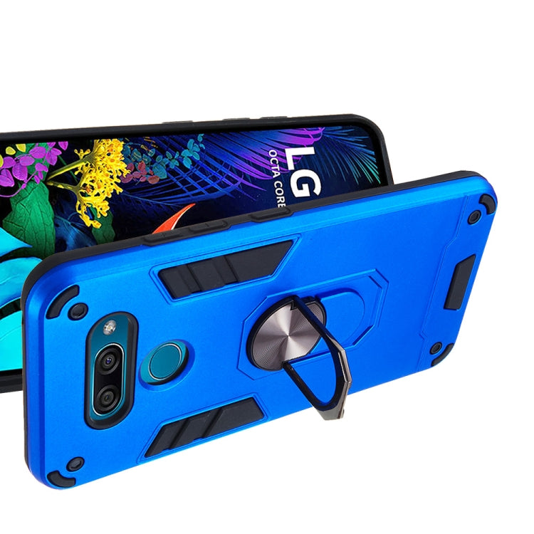 For LG K50 2 in 1 Armour Series PC + TPU Protective Case with Ring Holder