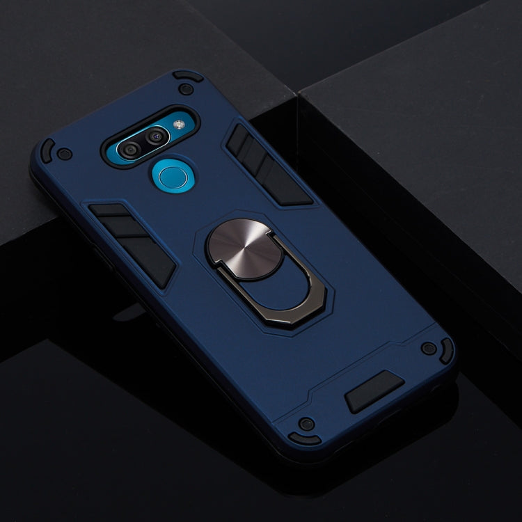 For LG K50 2 in 1 Armour Series PC + TPU Protective Case with Ring Holder