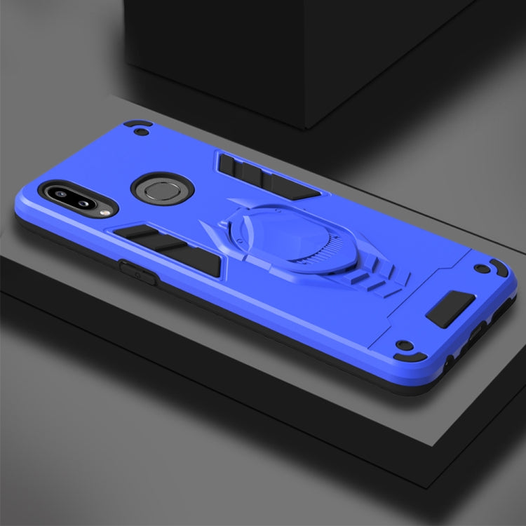 For Samsung Galaxy A10s 2 in 1 Armor Knight Series PC + TPU Protective Case with Invisible Holder