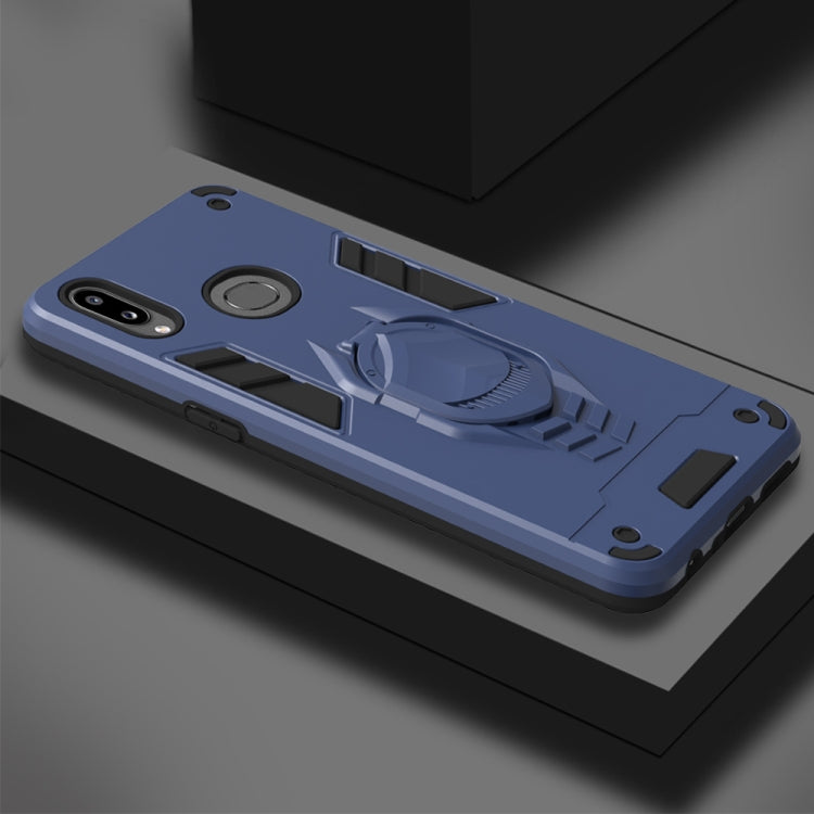 For Samsung Galaxy A10s 2 in 1 Armor Knight Series PC + TPU Protective Case with Invisible Holder