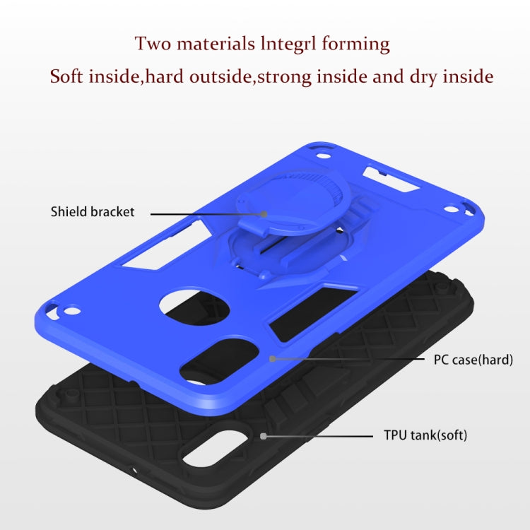 For Samsung Galaxy A10s 2 in 1 Armor Knight Series PC + TPU Protective Case with Invisible Holder
