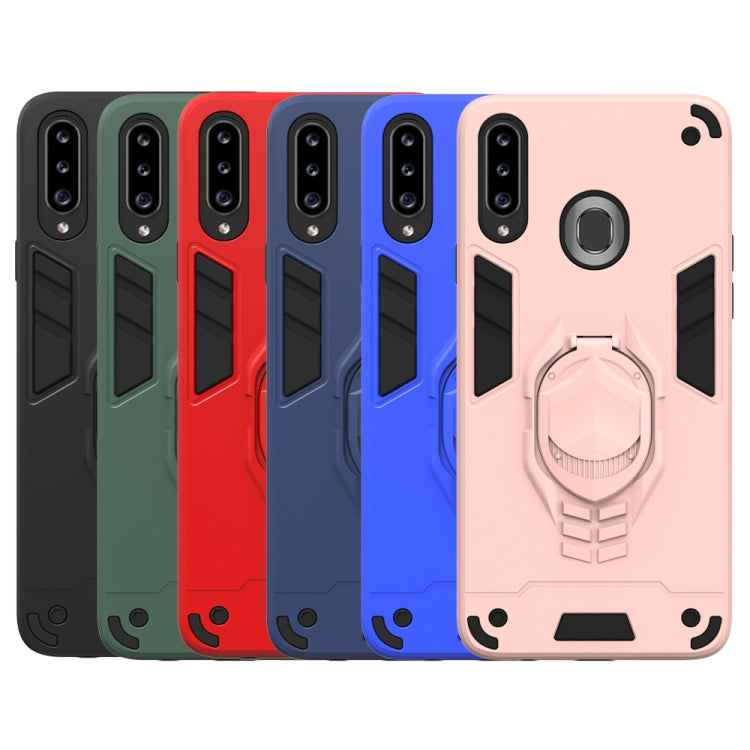 For Samsung Galaxy A20s 2 in 1 Armor Knight Series PC + TPU Protective Case with Invisible Holder