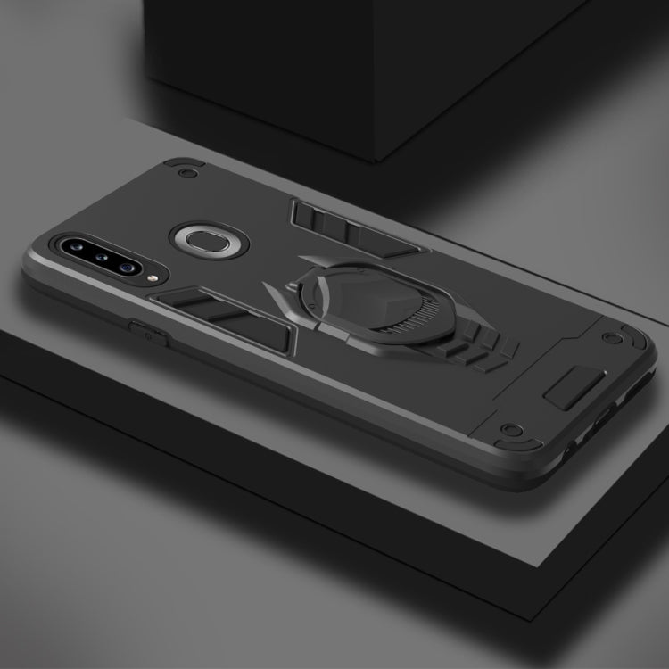 For Samsung Galaxy A20s 2 in 1 Armor Knight Series PC + TPU Protective Case with Invisible Holder