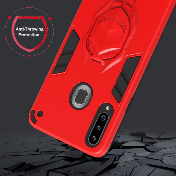 For Samsung Galaxy A20s 2 in 1 Armor Knight Series PC + TPU Protective Case with Invisible Holder