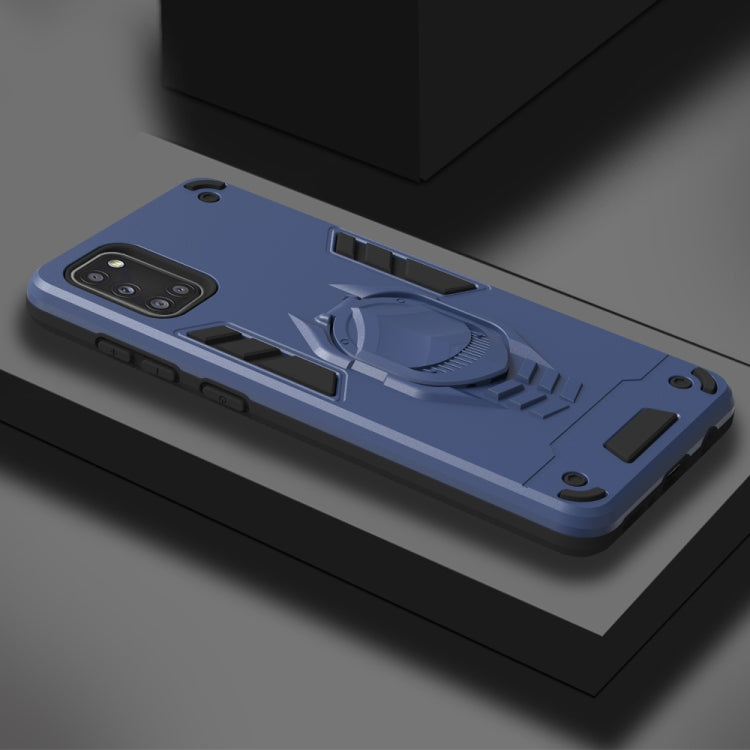 For Samsung Galaxy A31 2 in 1 Armor Knight Series PC + TPU Protective Case with Invisible Holder