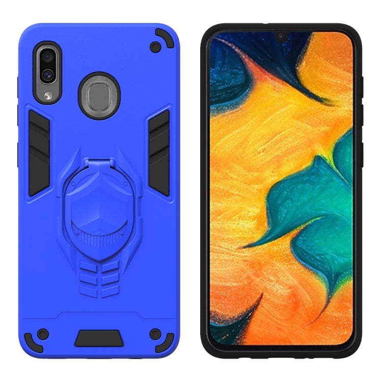 For Samsung Galaxy A30 2 in 1 Armor Knight Series PC + TPU Protective Case with Invisible Holder