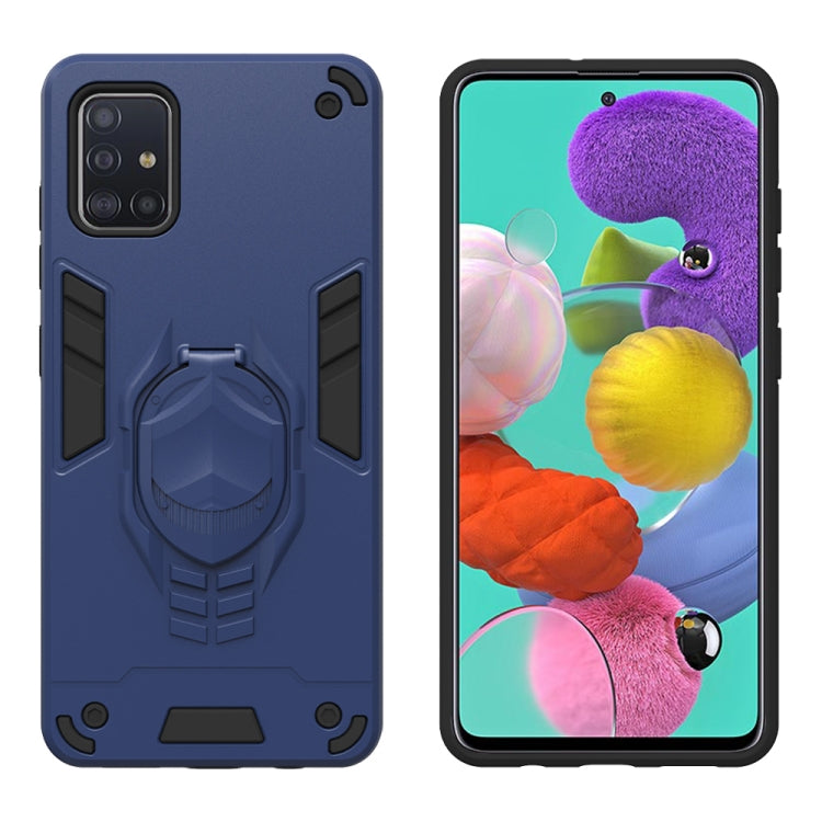 For Samsung Galaxy A50 2 in 1 Armor Knight Series PC + TPU Protective Case with Invisible Holder