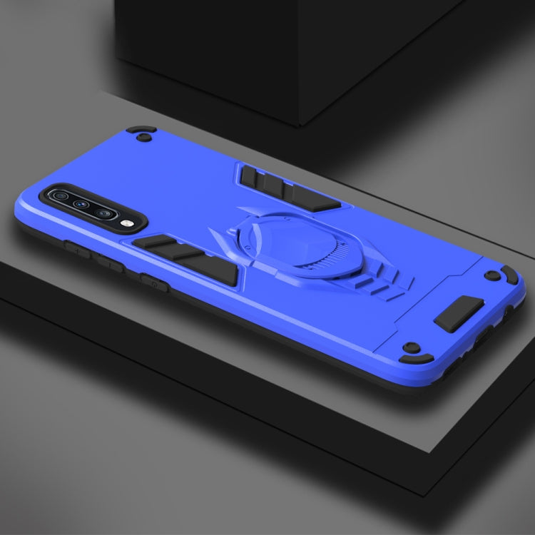 For Samsung Galaxy A70 2 in 1 Armor Knight Series PC + TPU Protective Case with Invisible Holder