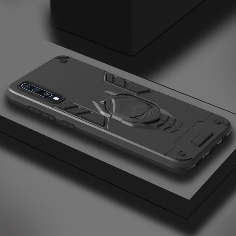 For Samsung Galaxy A70 2 in 1 Armor Knight Series PC + TPU Protective Case with Invisible Holder