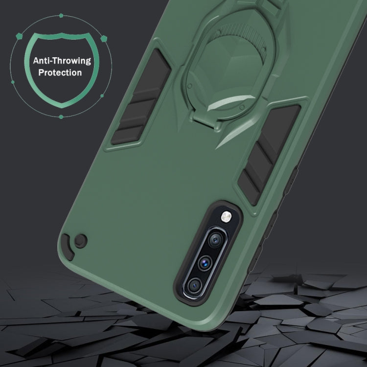 For Samsung Galaxy A70 2 in 1 Armor Knight Series PC + TPU Protective Case with Invisible Holder