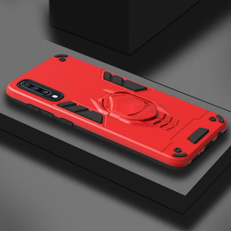 For Samsung Galaxy A70 2 in 1 Armor Knight Series PC + TPU Protective Case with Invisible Holder