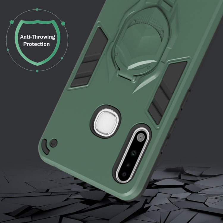 For Samsung Galaxy A70e 2 in 1 Armor Knight Series PC + TPU Protective Case with Invisible Holder