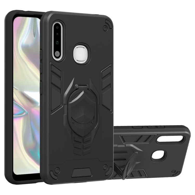For Samsung Galaxy A70e 2 in 1 Armor Knight Series PC + TPU Protective Case with Invisible Holder
