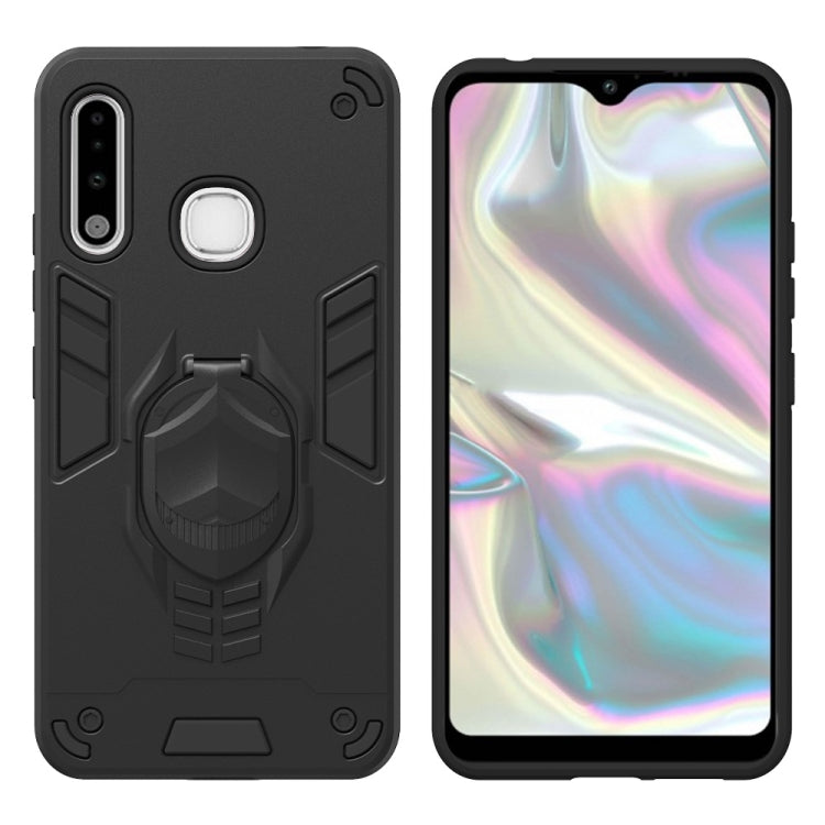 For Samsung Galaxy A70e 2 in 1 Armor Knight Series PC + TPU Protective Case with Invisible Holder