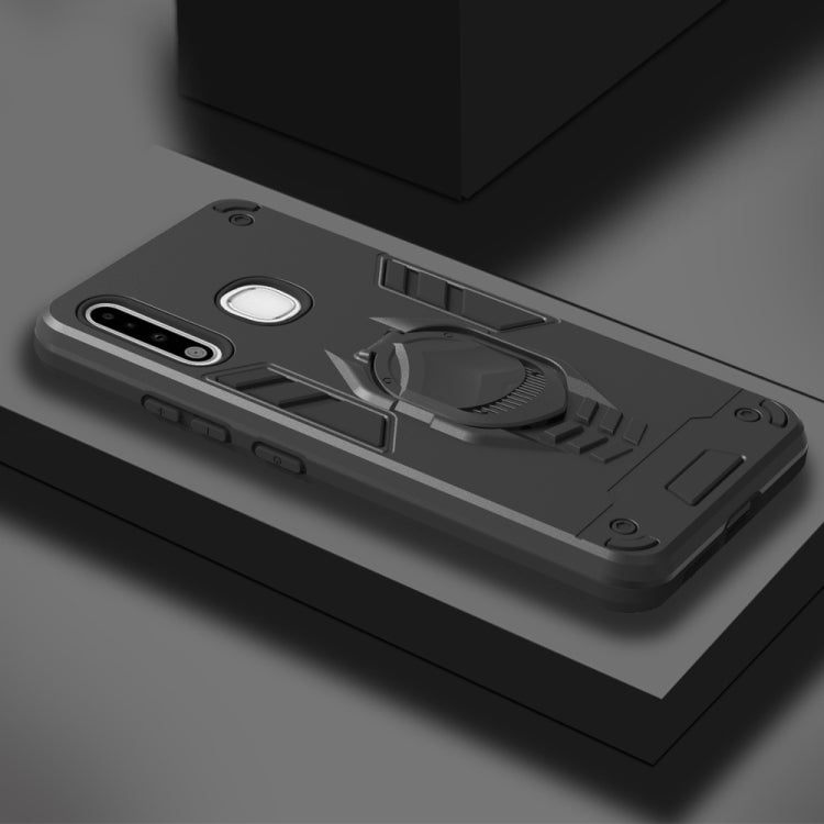 For Samsung Galaxy A70e 2 in 1 Armor Knight Series PC + TPU Protective Case with Invisible Holder