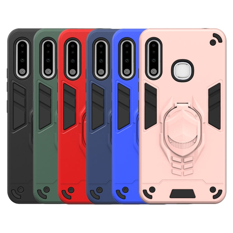 For Samsung Galaxy A70e 2 in 1 Armor Knight Series PC + TPU Protective Case with Invisible Holder