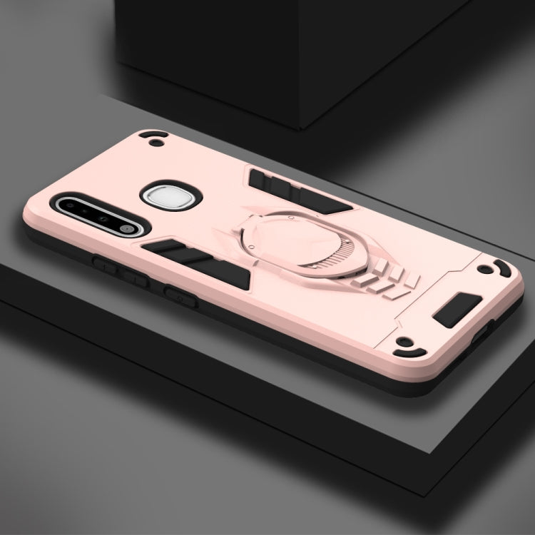 For Samsung Galaxy A70e 2 in 1 Armor Knight Series PC + TPU Protective Case with Invisible Holder