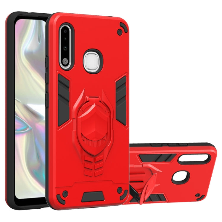 For Samsung Galaxy A70e 2 in 1 Armor Knight Series PC + TPU Protective Case with Invisible Holder