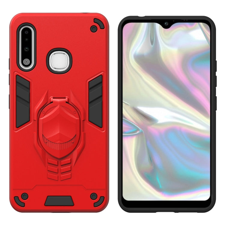For Samsung Galaxy A70e 2 in 1 Armor Knight Series PC + TPU Protective Case with Invisible Holder